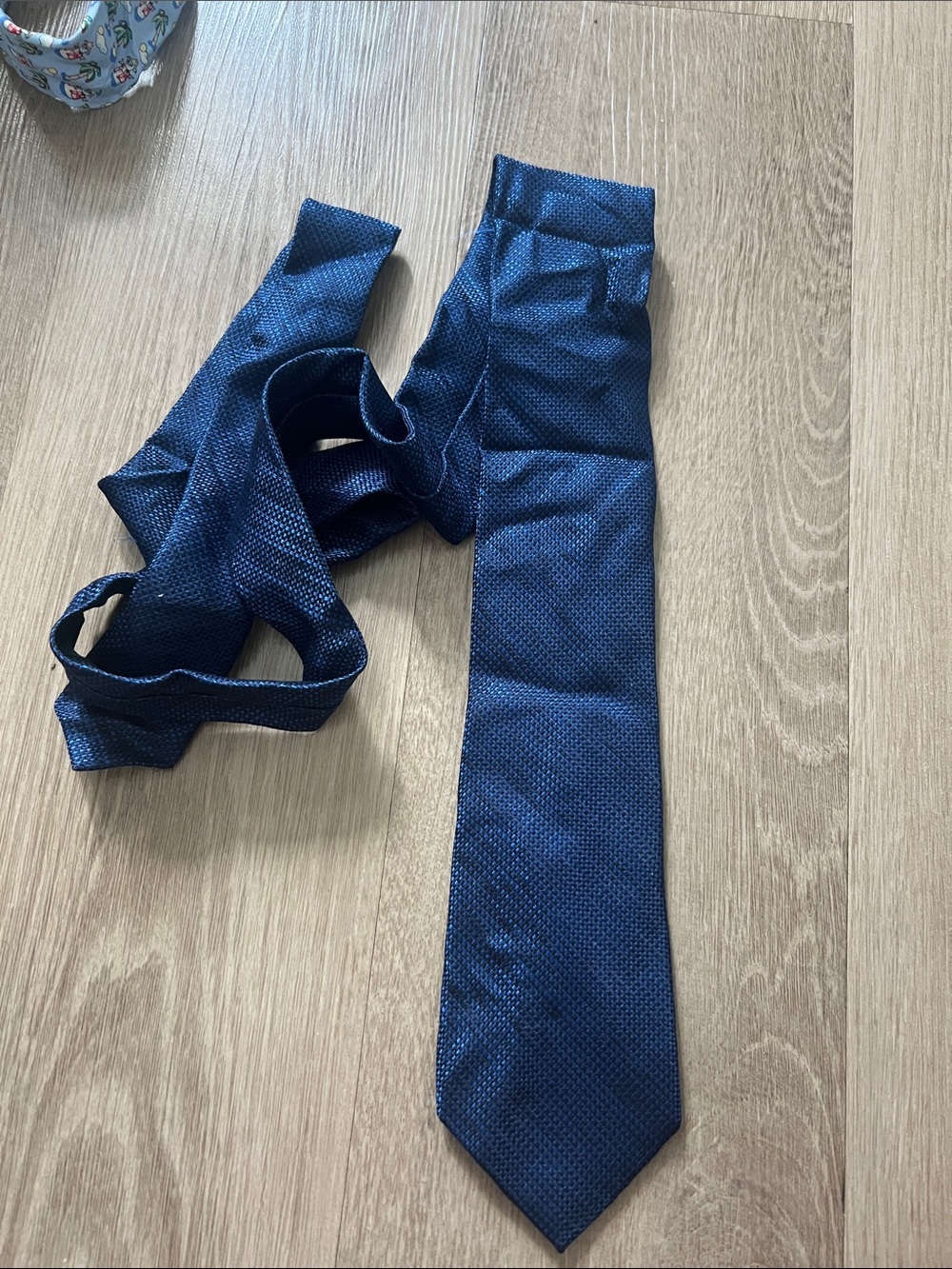 C2 by Calibrate Navy Blue Textured Men's Tie